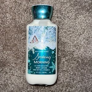Snowy morning bath and body works